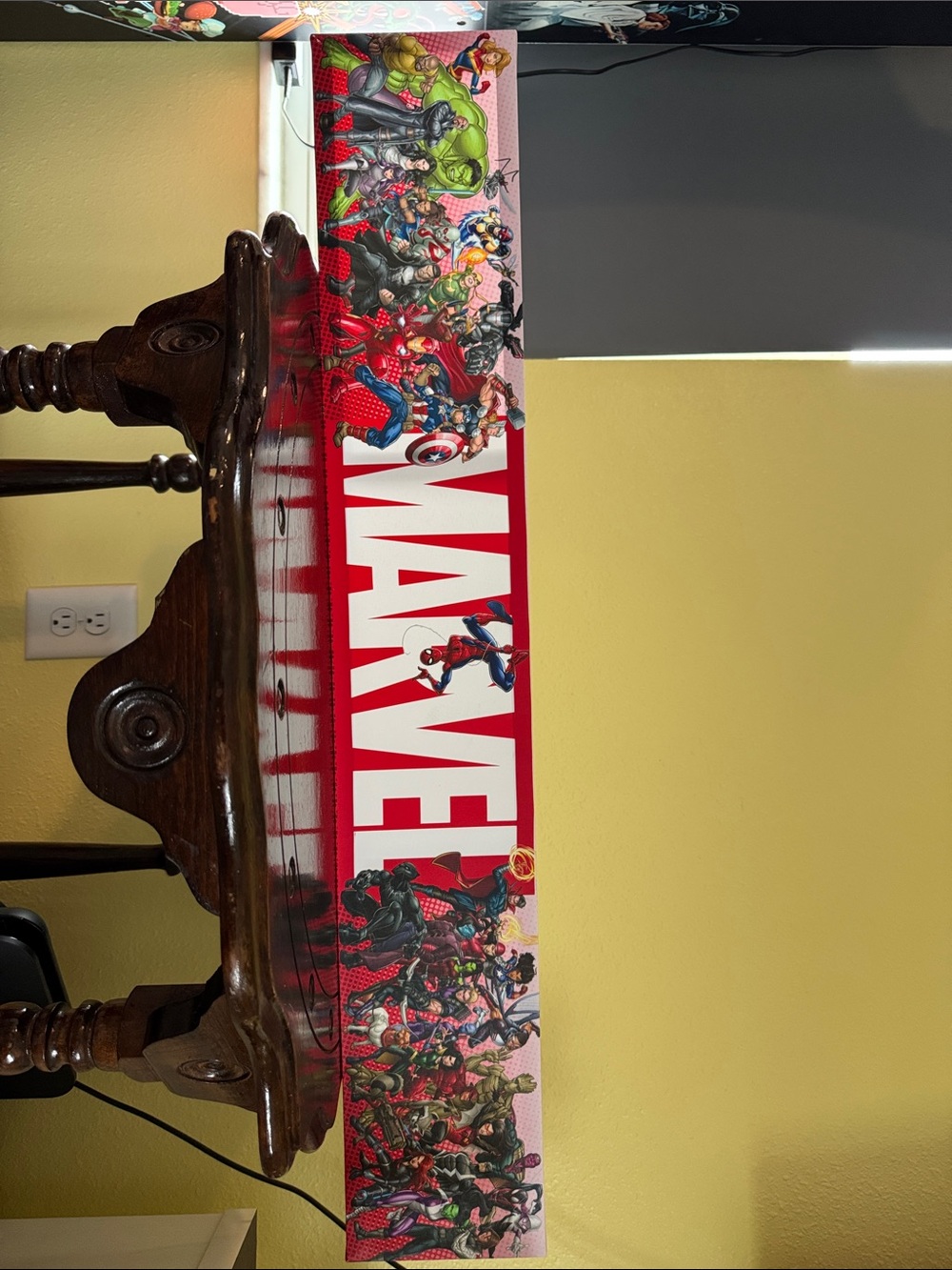 Marvel Red and White Superhero Banner Wall Art - Picture 4 of 11